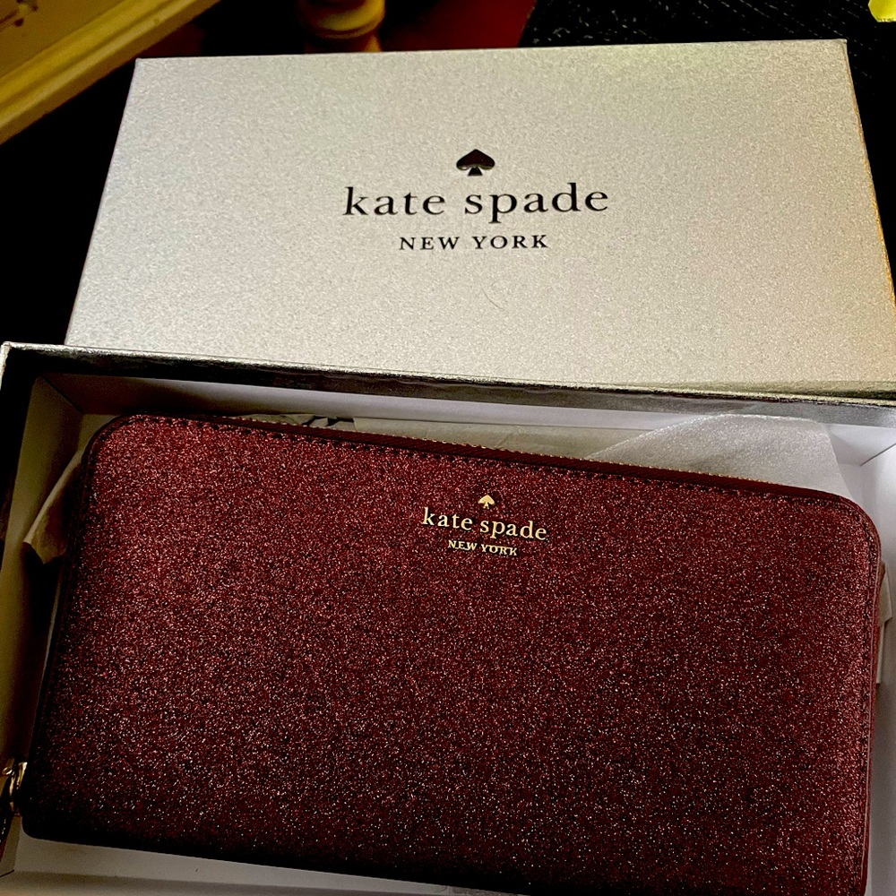 Kate spade glitter wallet